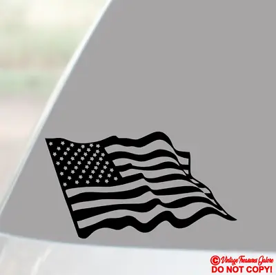 American Flag - Vinyl Decal Sticker Car Window Wall Bumper United States Usa • $2.99