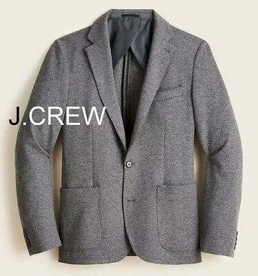 JCREW Blazer Light Grey Jacket Casual Knit Small 36 S Suit Wool Chore Soft NWT • $85.50