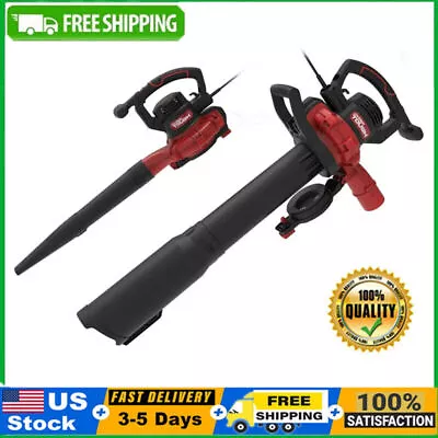 12 Amp Electric Leaf Blower Vacuum Cleaner 2 Speed 250 MPH Handheld Yard Lawn US • $76.95