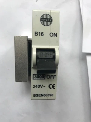 £5 • Buy Wylex B16 16amp Replacement Mcb For Re-wirable Or Cartridge Fuse*new Condition*