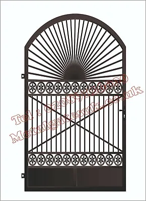 Metal Gate / Wrought Iron Gate / Metal Garden Side Gate / Security Door   • £480