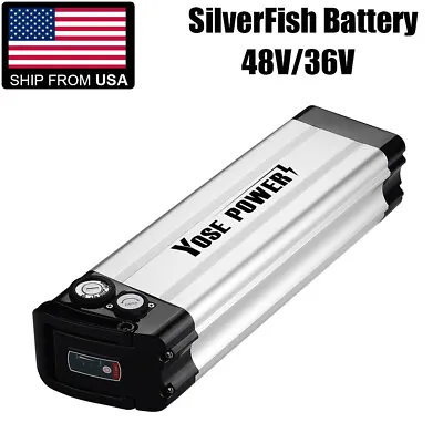 48V 36V Lithium Battery Silverfish Electric Bike Battery 48V 36V Ebike Battery • $177.99