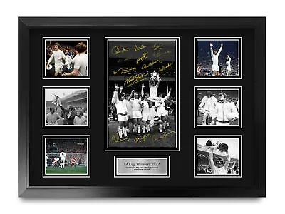 Leeds United Signed Large A2 Framed FA Cup Winners 1972 Printed Autograph Gift • £64.99