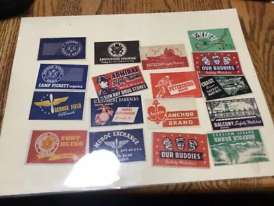 Vintage Matchbox Paper Labels Set Of 96 • $22