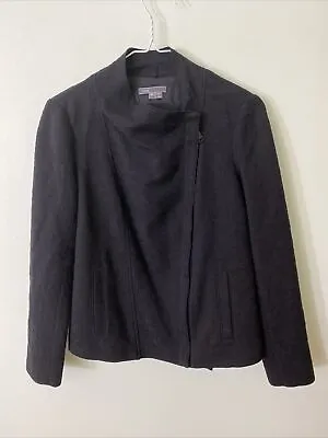 Vince Stretch Frise Asymmetrical Jacket Black XS Stretch Cotton • $15.60