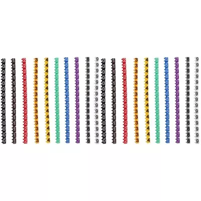 300 Pcs Self- Adhesive Cable Label Markers Labels Number Tube • £6.55