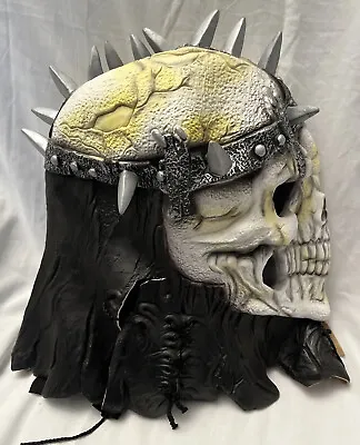 Vintage Halloween Fun World Easter Unlimited Skeleton Warrior Viking Deluxe Mask • $12.95