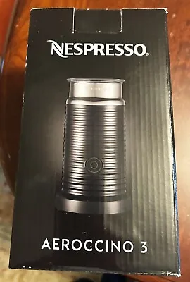 Nespresso Aeroccino 3 Electric Milk Frother - Black - BRAND NEW • $50