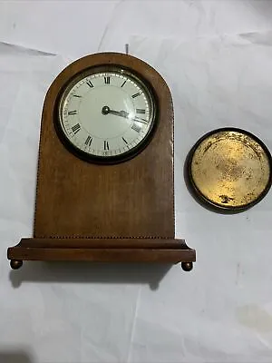 Antique Vintage French Mechanical Wooden Case Mantel Clock.Made In France.Repair • $37.34