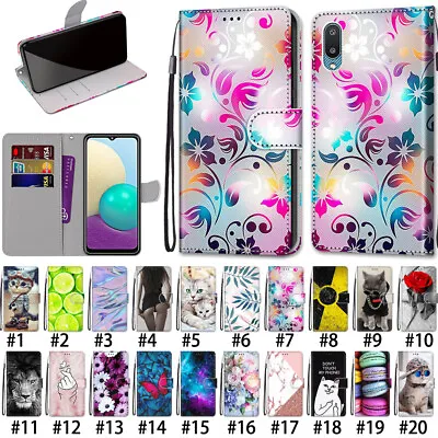 Leather Flip Card Wallet Phone Case Cover Stand For Samsung A02 A02S A12 A52 5G • $7.99