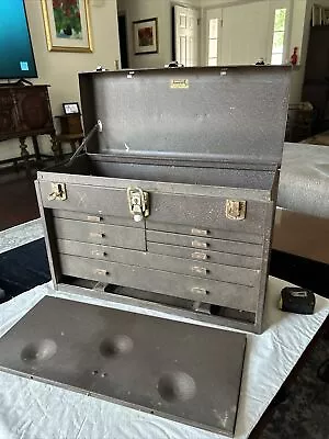 Vintage Kennedy Tool Box Machinist 7 Drawer Chest Key Early Model 520 No Key • $99