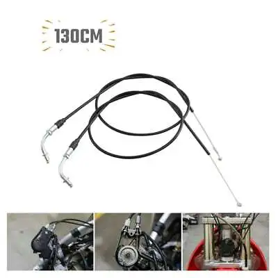 Motorcycle Steel Throttle Cable Wire 130cm For Harley Sportster XL1200 883 Iron • $17.08