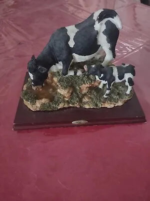 Montefiore Cow And Calf Statue Sculpture Figure • $26.95