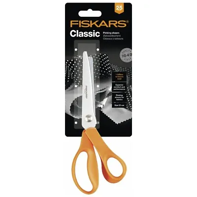 Fiskars F9445 Fabric Scissors Pinking Shears 23cm/9in • £40.55