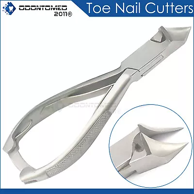 Professional Moon Shape Toe Nail Nipper Chiropody Thick Finger Nail Cutter Steel • $7.20