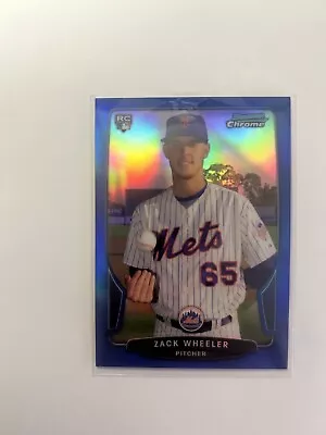 2013 Bowman Chrome Zack Wheeler Blue Refractor /250 • $15