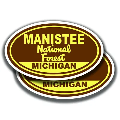 MANISTEE NATIONAL FOREST DECAL 2 Stickers Michigan Bogo For Car Window Truck • $3.95