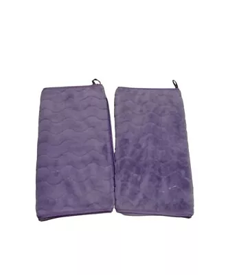 2 Pcs Kitchen Hand Dish Coffee Soft Absorbent Microfiber Purple Towels 29x14 In • $13.99