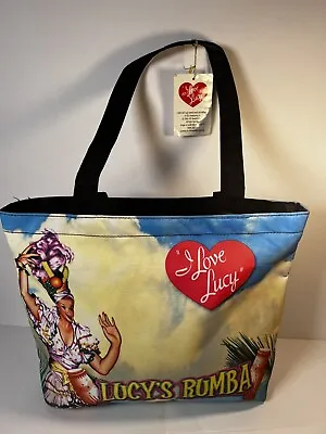 I LOVE LUCY Tote Bag LUCY'S RUMBA Dance Canvas Bucket Shopper W/Tag Purse • $20