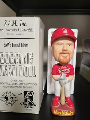 Mark McGwire SAM Red Jersey Bobblehead - St. Louis Cardinals - Limited #'d 4797  • $25.99