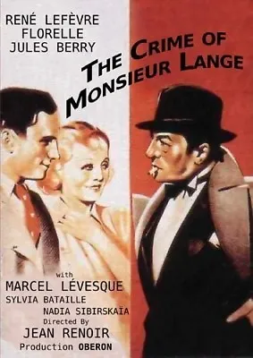 $8.73 • Buy The Crime Of Monsieur Lange [New DVD]