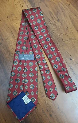 Vintage Liberty Of London Lord & Taylor 100% Silk Tie Red Madder Print 3-5/8  • $24.99