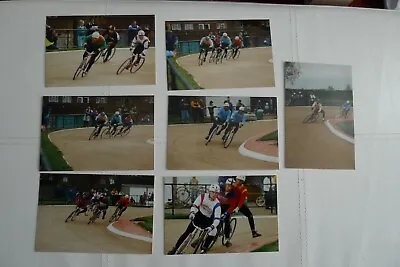 COVENTRY BEES RIDERS RIDING BYCYCLES 1990'S SPEEDWAY 6x4 PHOTOS Lot20 • £3