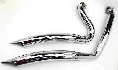 13 Harley-Davidson Dyna Street Bob FXDB CHROME Vance & Hines FULL EXHAUST PIPES • $349.99