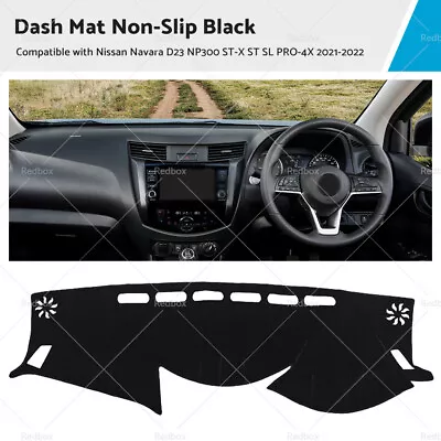 Dash Mat For Nissan Navara D23 NP300 ST-X ST SL PRO-4X 2/2021-2022 Non-Slip • $25.95