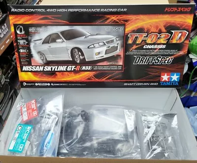 1/10 R/C Nissan Skyline GT-R(R33) TT-02D Drift Spec TAMIYA 58604-60A • $116.91