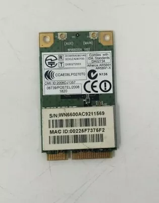 Gateway Md2614u Series Atheros  Internal Wireless Card AR5B91 AR5B91-X • $12.99