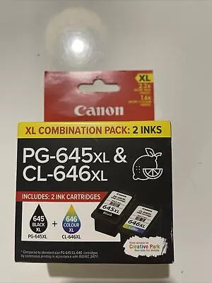 Genuine Original Canon PG 645XL CL 646XL Value Pack Ink Cartridge (Black+Colour) • $53