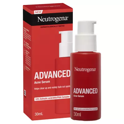 Neutrogena Advanced Acne Serum 30mL Visible Redness Spots Uneven Textures • $32.49