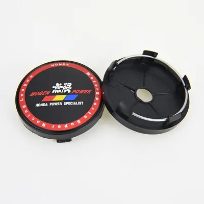 4 X 60 Mm For MUGEN Black Red Badge Alloy Wheel Center Cap Rim Hub Caps • $24.99