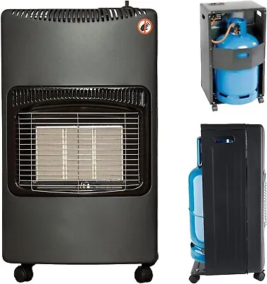 4.2KW Portable Calor Gas Cabinet Heater Home Office Butane Indoor Hose Regulator • £59.99