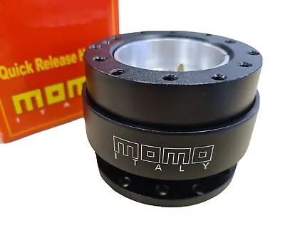 MOMO Quick Release Snap Off Steering Wheel Hub Kit - BLACK Momo Nardi OPM NRG • $82.03