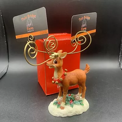 Christmas Rudolph Photo Card Tree Holder - JC Penny • $9.95