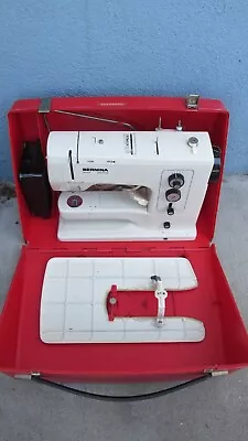 Bernina 830 Record Sewing Machine W/ Foot Pedal Case Extension Table + • $399