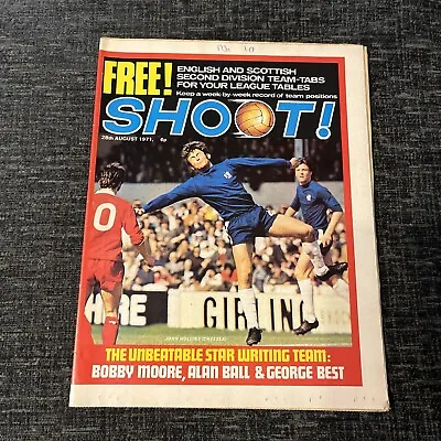 Shoot Magazine 28 Aug 1971 George Best Pele John Hollins Geoff Hurst Colin Stein • £4.99