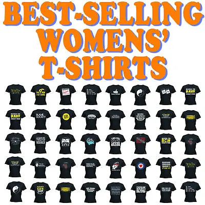 Halloween Funny Novelty Tops T-Shirt Womens Tee TShirt - SUPER WOMENS - AZ1 • £12.95