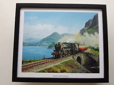 Malcolm Root Steam Train Print 'Coasting Down To Kyle'  FRAMED • £24.95