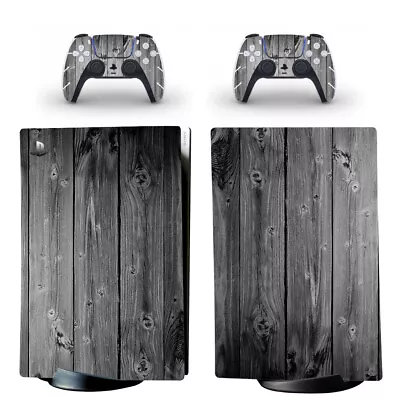 $19.95 • Buy Playstation 5 PS5 Digital Console Skin Decal Sticker Wood +2 Controllers