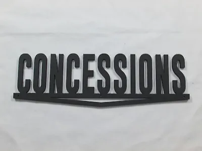 12  CONCESSIONS Wood Wall Words Hanging Sign Art Decor Reel Movies • $15.95