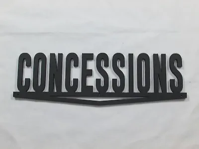 24  CONCESSIONS Wood Wall Words Hanging Sign Art Decor Reel Movies • $39.95