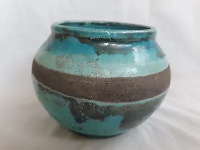 Circa 1960’s English Colourful Studio Pottery Vase Possibly Raku Fired • £60