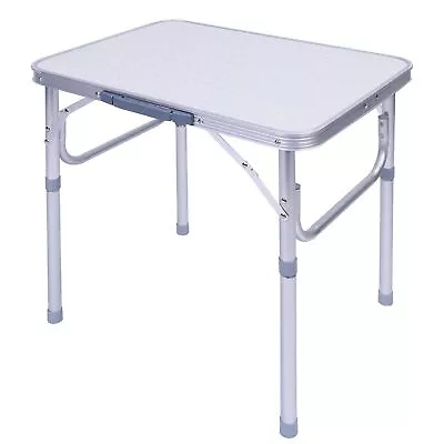 Portable Folding Camping Table Aluminium Carry BBQ Desk Kitchen Outdoor Picnic • £16.93