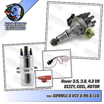 $388.05 • Buy Rover Early V8 35D Distributor Lucas DAB118 Module And Viper Ignition Coil 3.5
