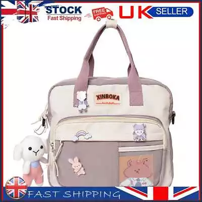 £11.90 • Buy Kawaii Shoulder Backpack Japanese Student Schoolbag Crossbody Bag (Purple)
