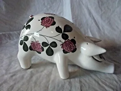 £395 • Buy Vintage Wemyss Bovey Plichta Large Standing Pig With Flowering Clover Design