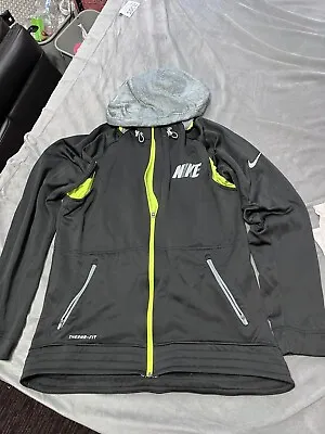 Nike Hyper Elite City NYC All Star Basketball Hoodie Sz M Black Grey Volt Lebron • $69.95